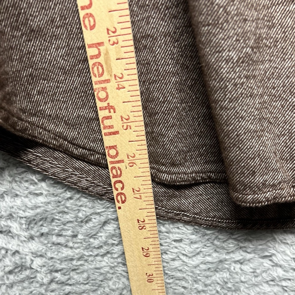 Aerie Shirt Womens Small Brown Anytime Fave Twill Oversized Relaxed Button Up - Picture 14 of 14